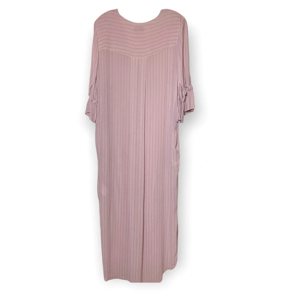 & Other Stories Stockholm Atelier Blush Colored Maxi Shirt Dress 10